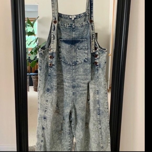 EASEL High Hopes Oversized Baggy Overalls - Picture 11 of 11